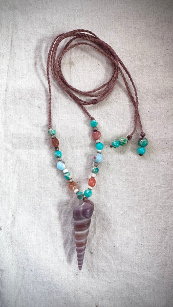 Seashell & Gem Necklace