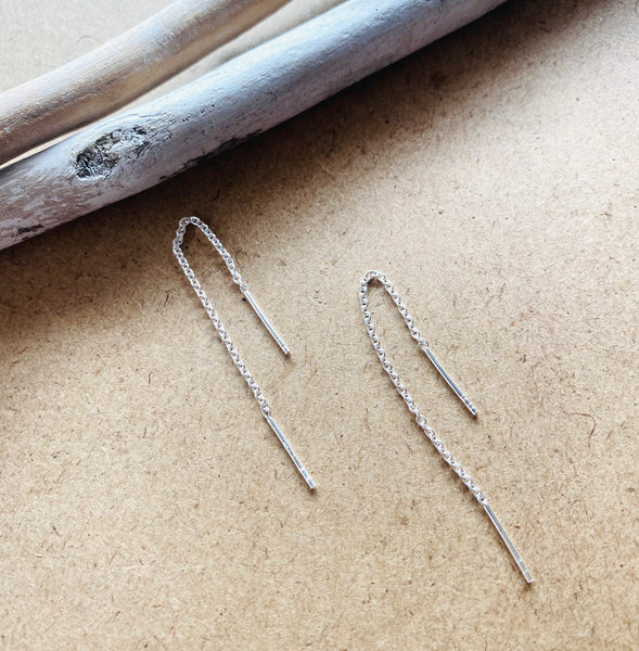 elegant thread earrings