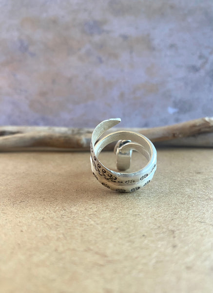 hill tribe snake silver ring